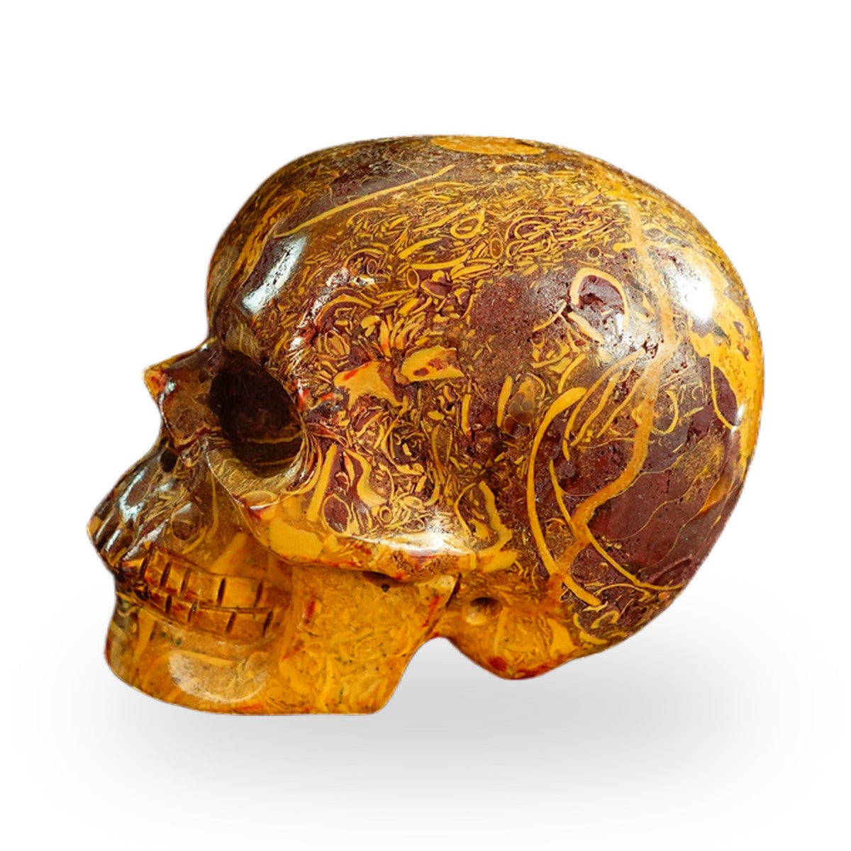 Elephant Skin Jasper crystal skull 2.2" SKH20ES03 photo 5