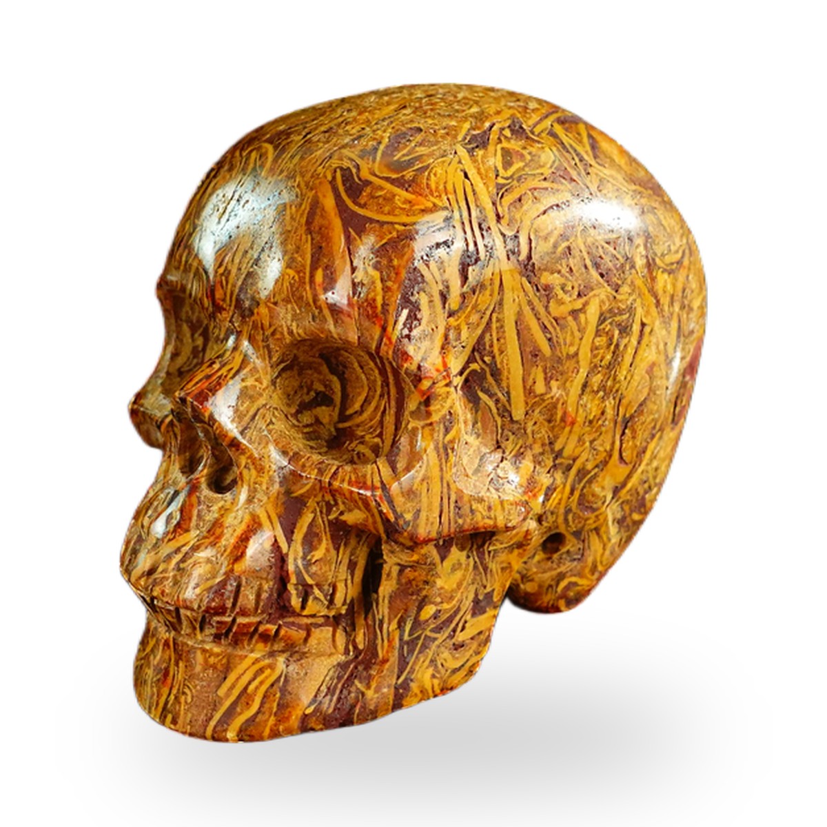 Elephant Skin Jasper crystal skull 2.2" SKH20ES04 photo 7