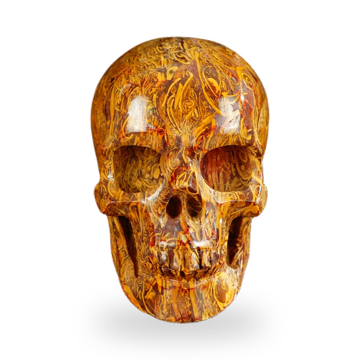 Elephant Skin Jasper crystal skull 2.2" SKH20ES05 photo 1