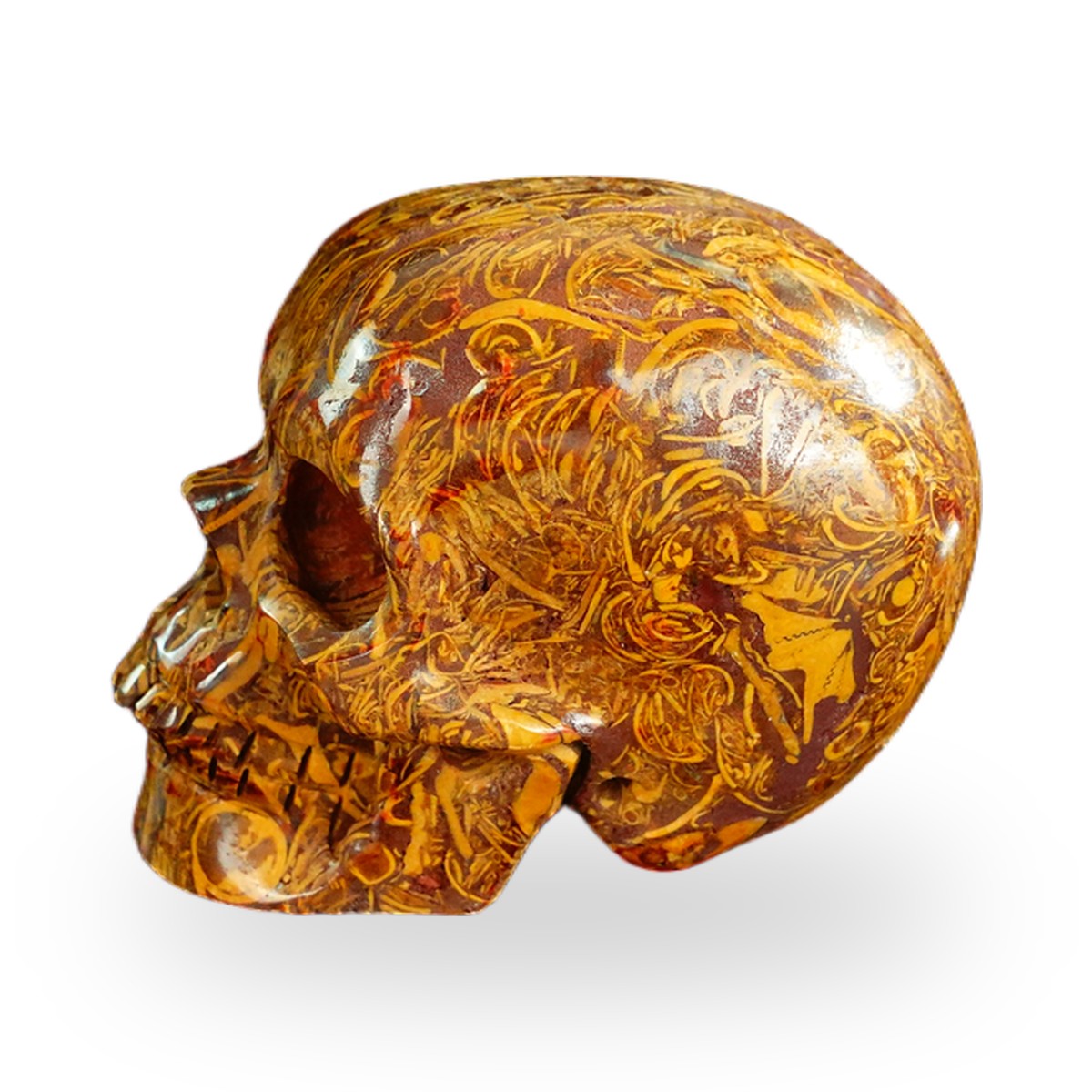 Elephant Skin Jasper crystal skull 2.2" SKH20ES05 photo 6
