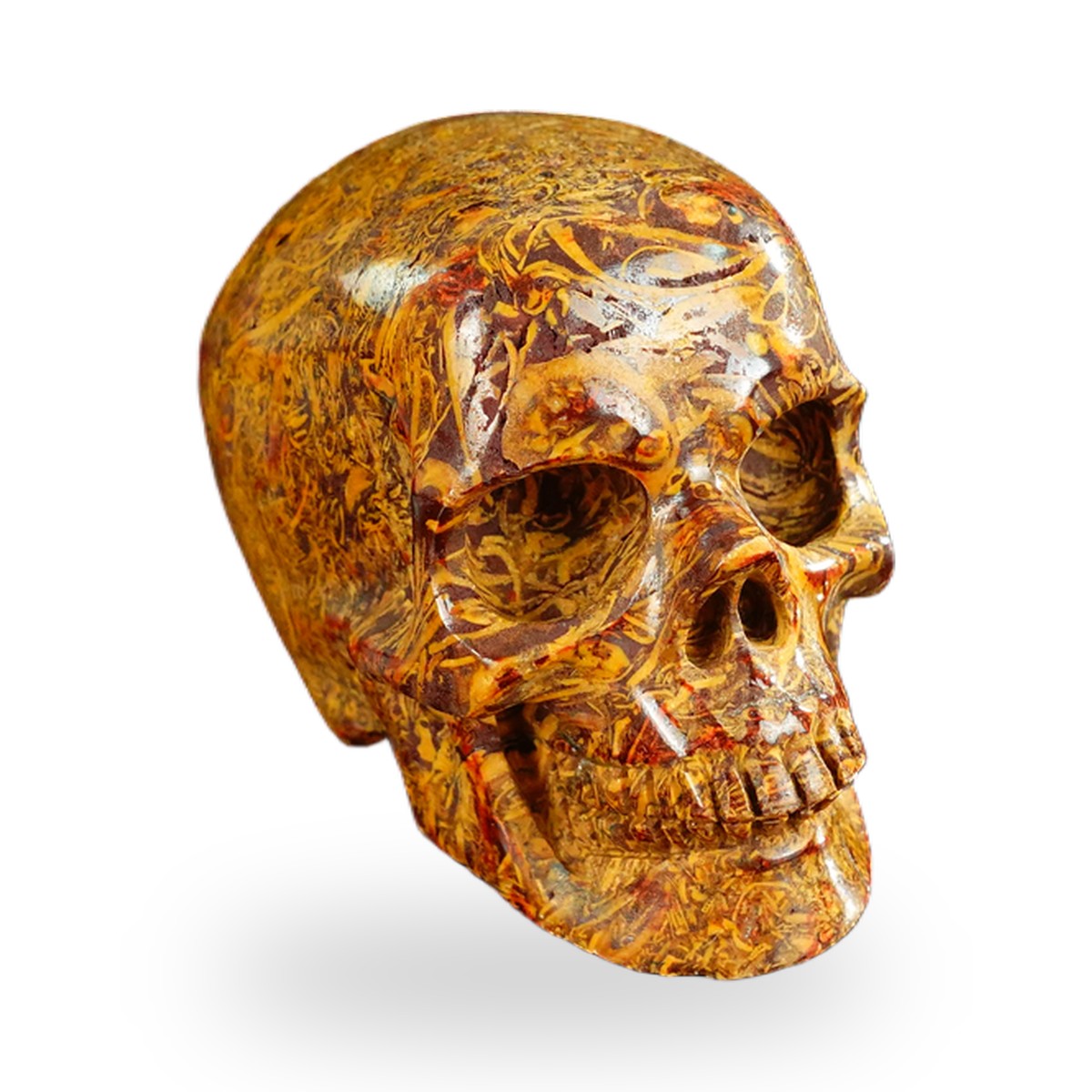 Elephant Skin Jasper crystal skull 2.2" SKH20ES06 photo 2