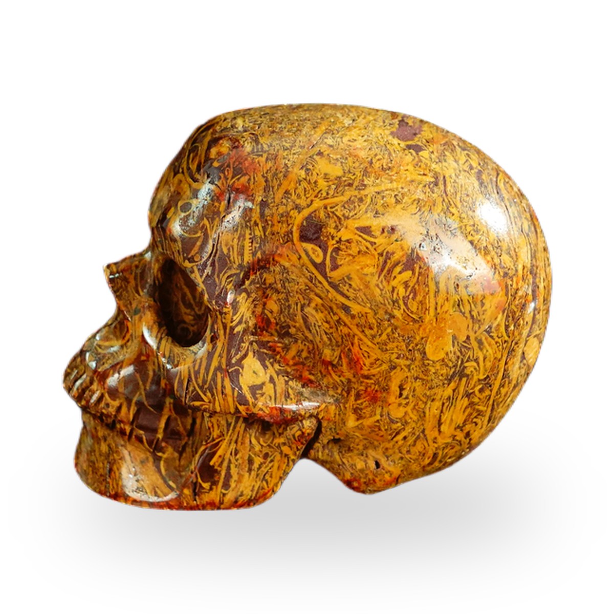 Elephant Skin Jasper crystal skull 2.2" SKH20ES06 photo 6