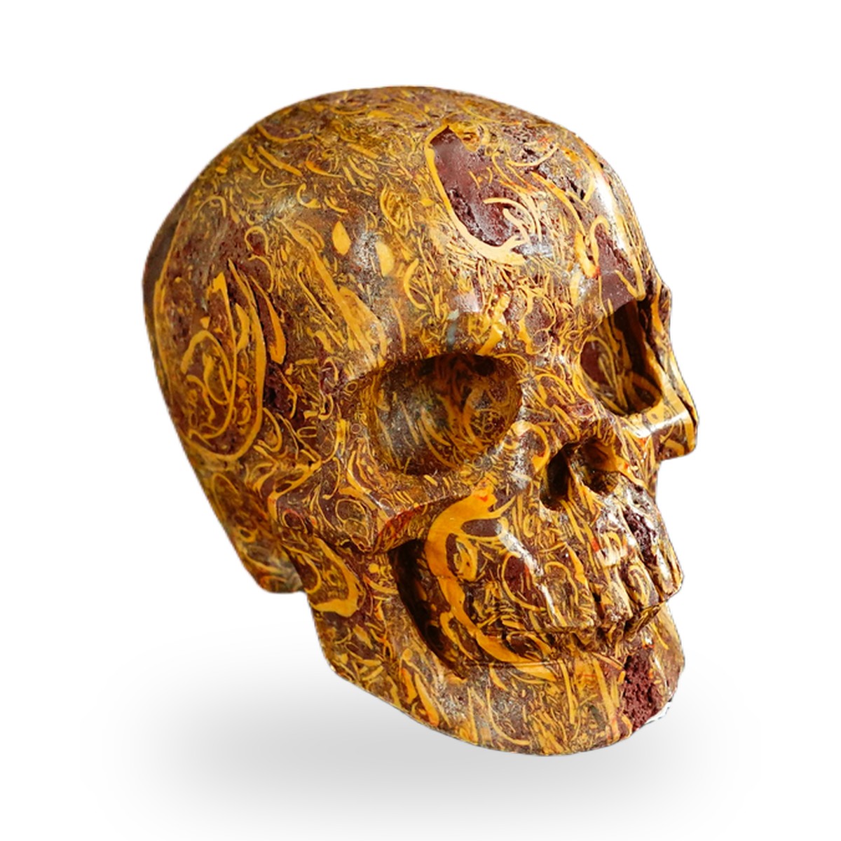 Elephant Skin Jasper crystal skull 2.2" SKH20ES07 photo 2