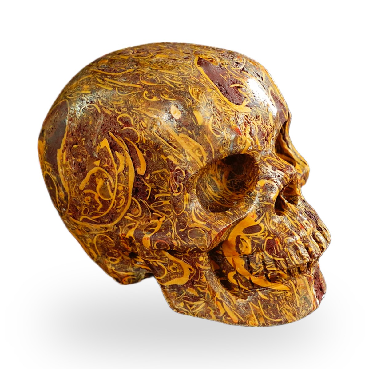 Elephant Skin Jasper crystal skull 2.2" SKH20ES07 photo 3