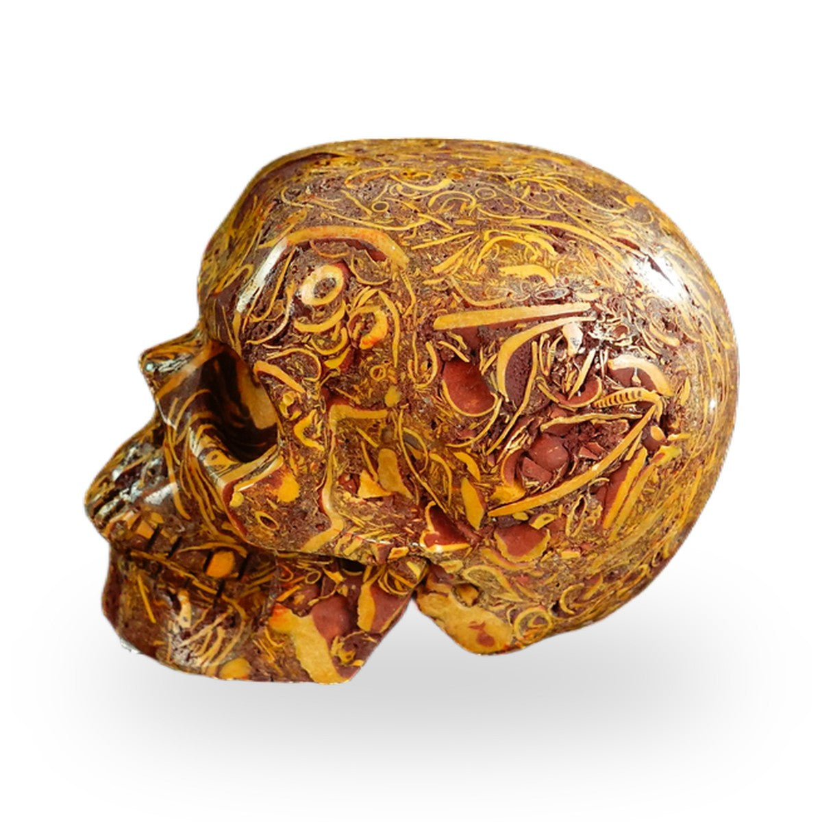 Elephant Skin Jasper crystal skull 2.2" SKH20ES07 photo 6