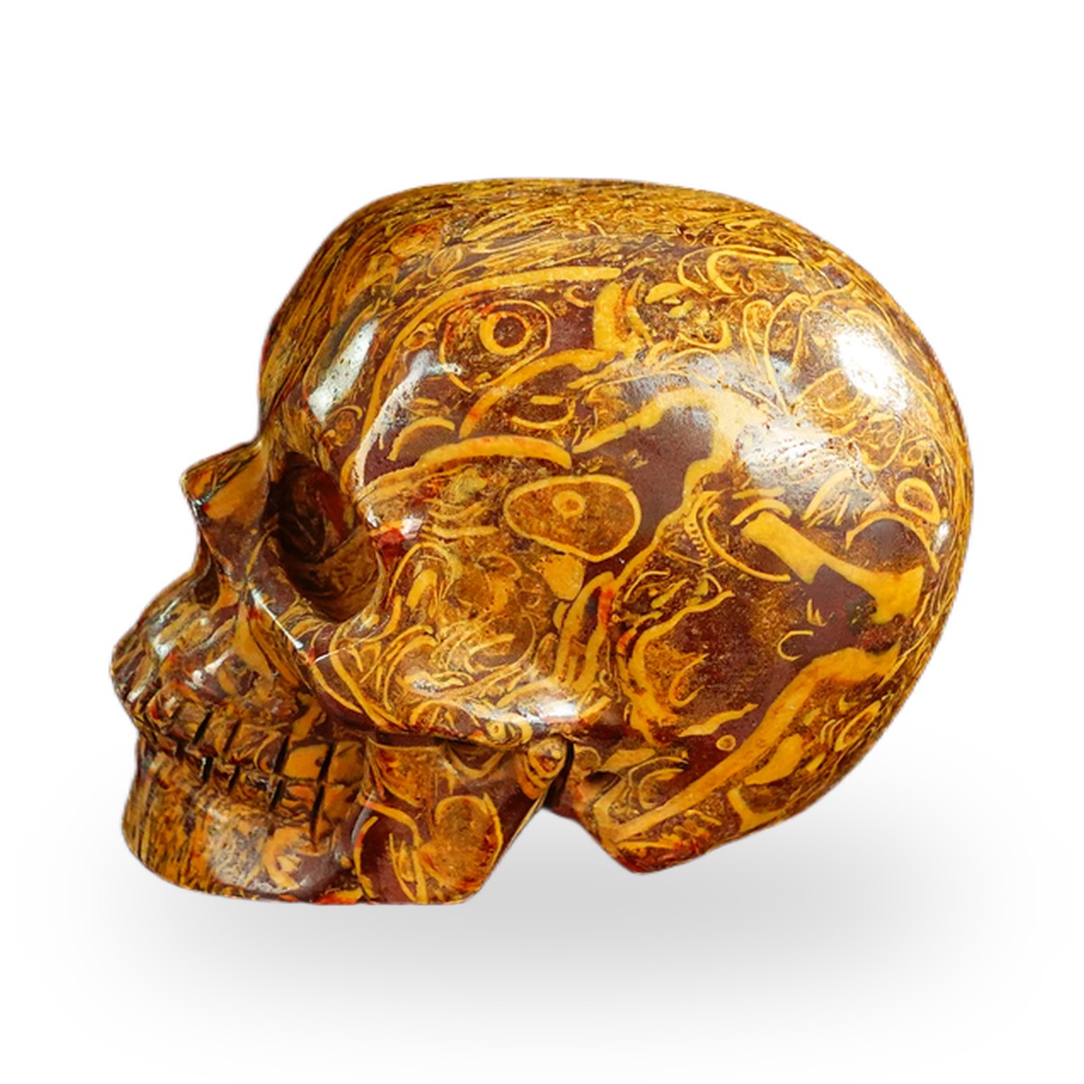 Elephant Skin Jasper crystal skull 2.2" SKH20ES09 photo 6