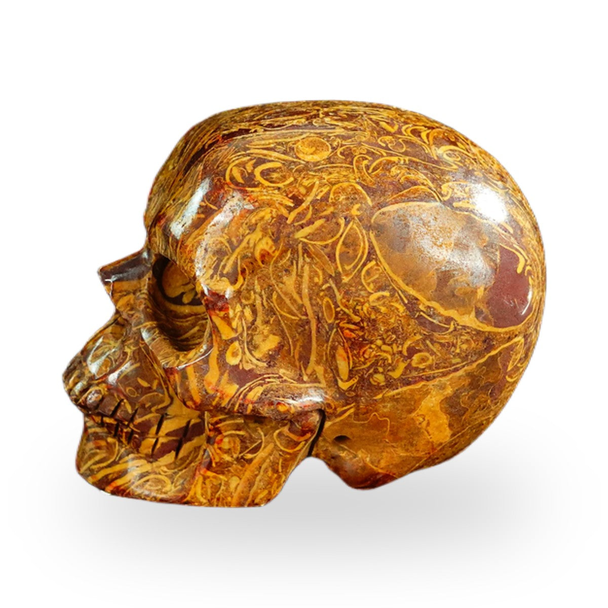 Elephant Skin Jasper crystal skull 2.2" SKH20ES10 photo 6