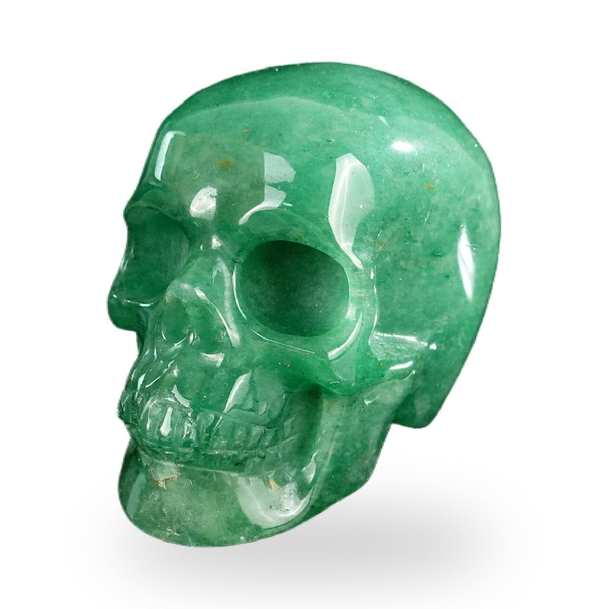 Green Aventurine crystal skull 2.2" SKH20GA01 view 8