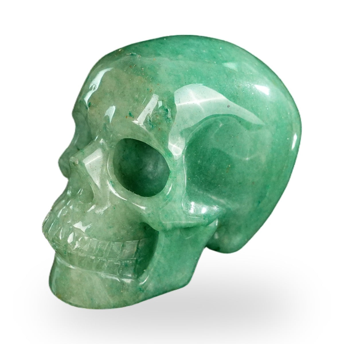 Green Aventurine crystal skull 2.2" SKH20GA11 photo 7