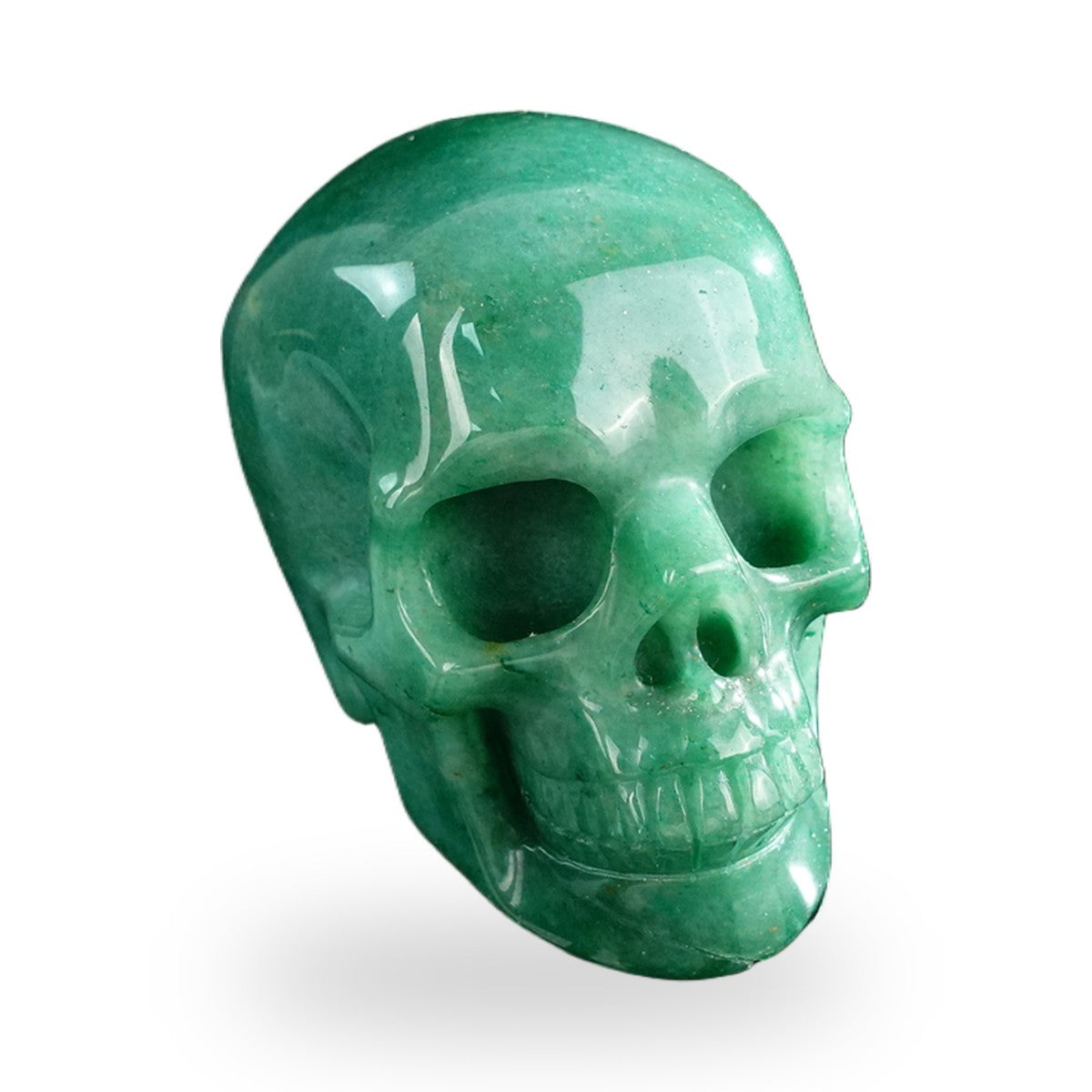 Green Aventurine crystal skull 3" SKH30GA02 photo 2