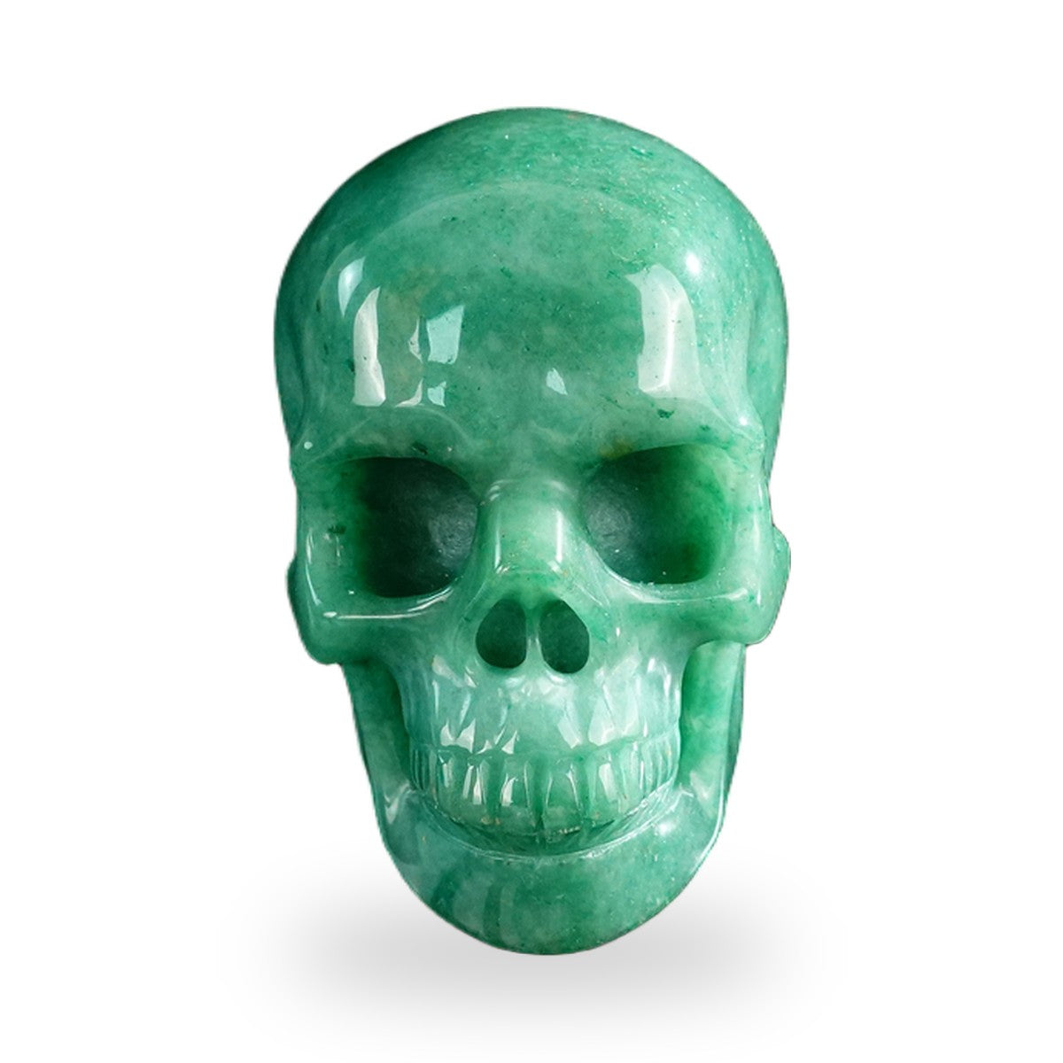 Green Aventurine crystal skull 3" SKH30GA05 photo 1