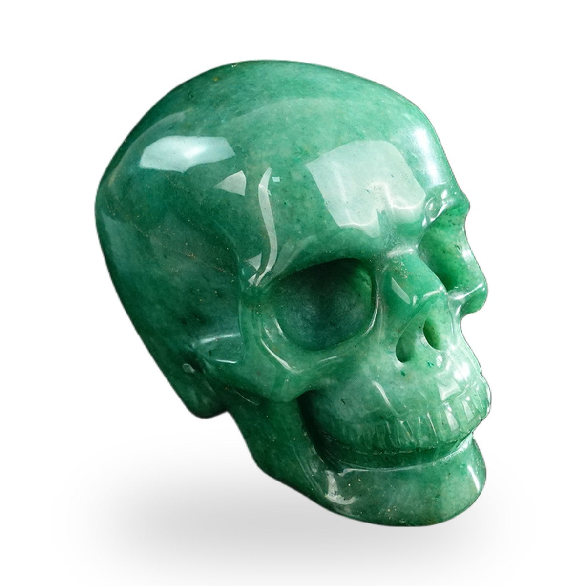 Green Aventurine crystal skull 3" SKH30GA06 photo 3