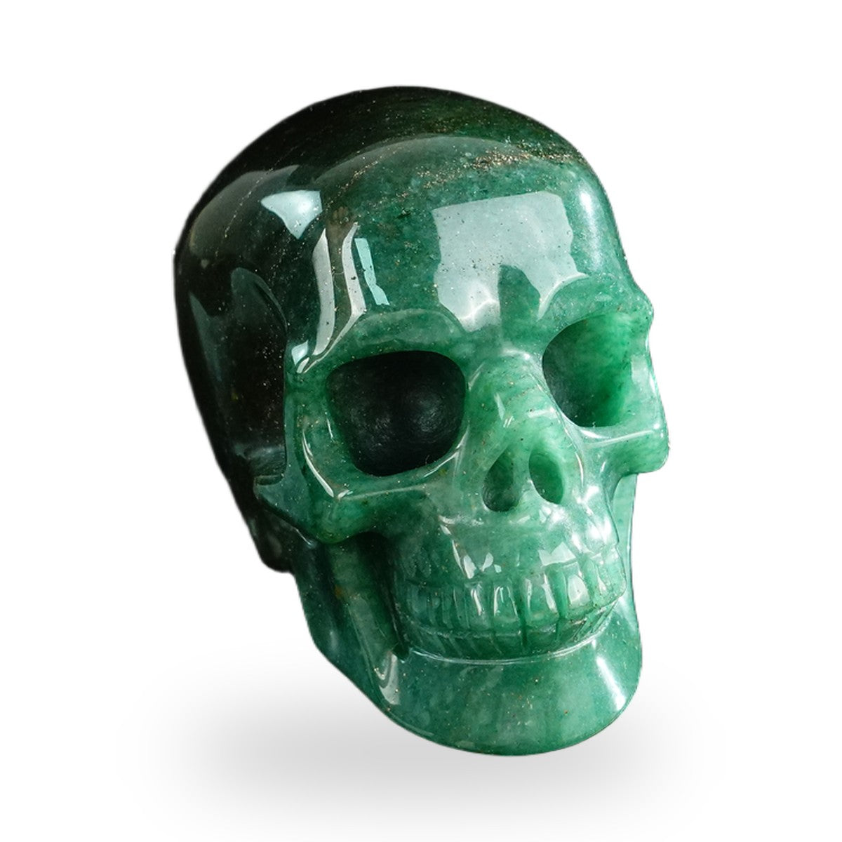 Green Aventurine crystal skull 3" SKH30GA09 photo 2