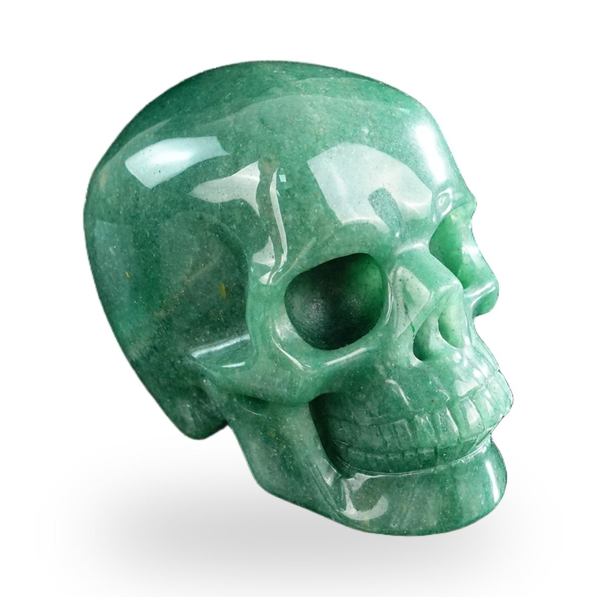 Green Aventurine crystal skull 3" SKH30GA10 photo 4