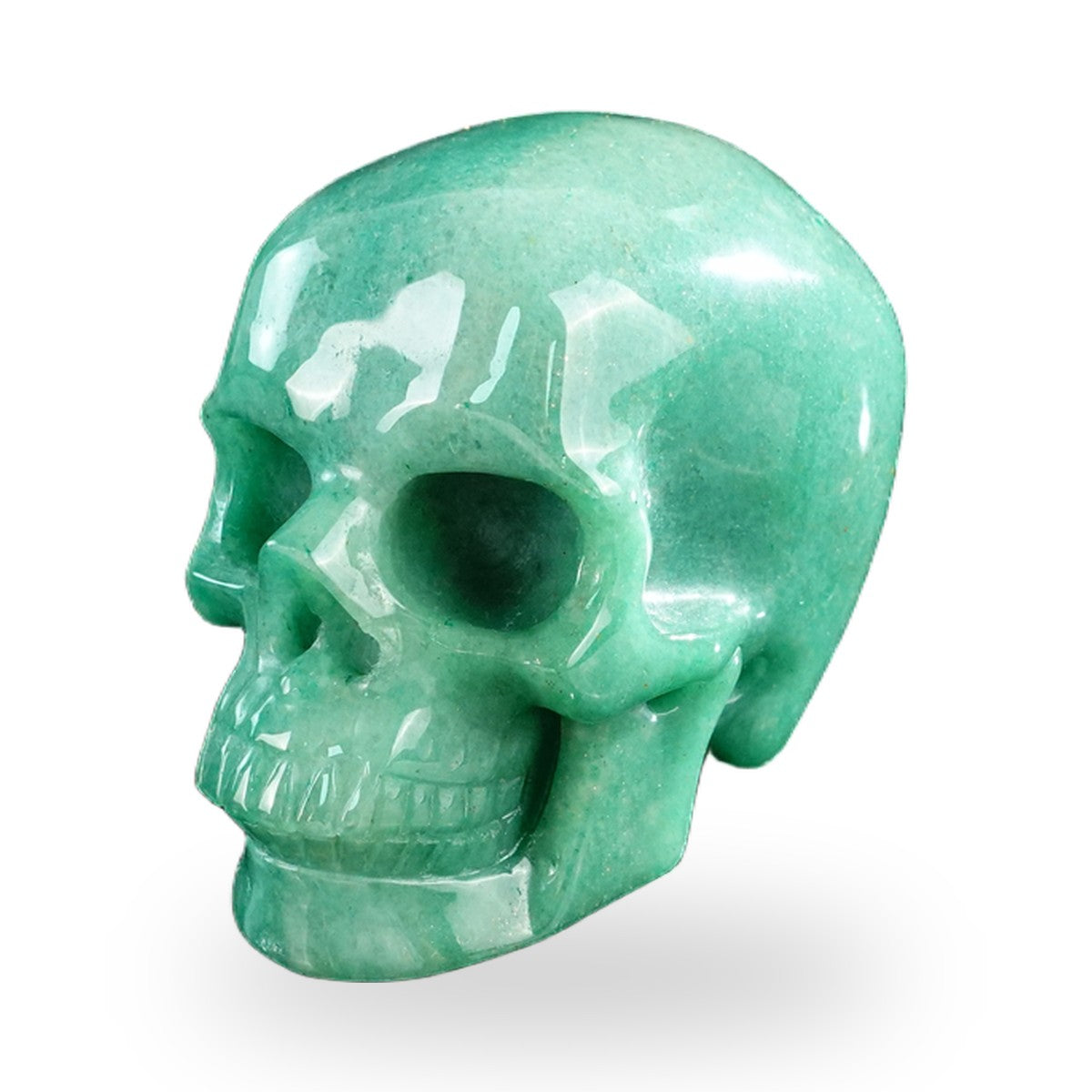 Green Aventurine crystal skull 3" SKH30GA11 photo 8