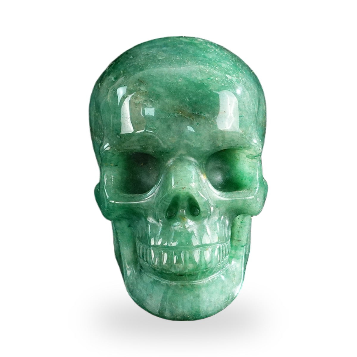 Green Aventurine crystal skull 3" SKH30GA16 photo 1