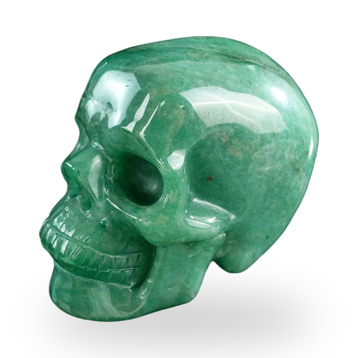 Green Aventurine crystal skull 3" SKH30GA17 photo 7