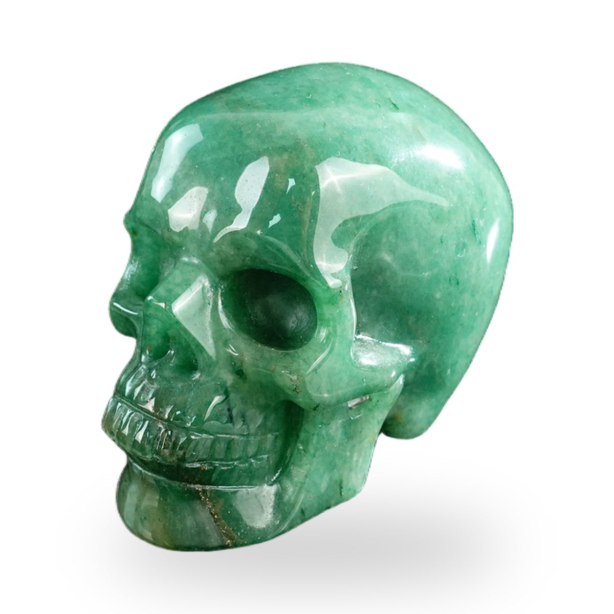 Green Aventurine crystal skull 3" SKH30GA19 photo 8