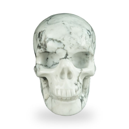 Howlite crystal skull 2.2" SKH20HL01 hand carved gemstone
