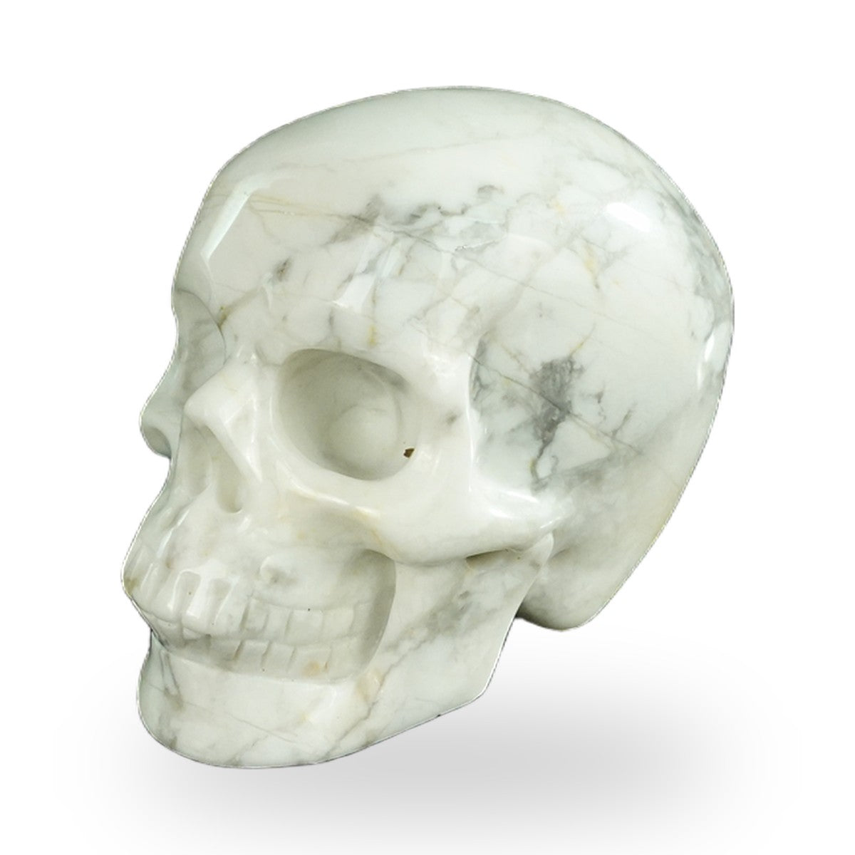 Howlite crystal skull 2.2" SKH20HL02 photo 7