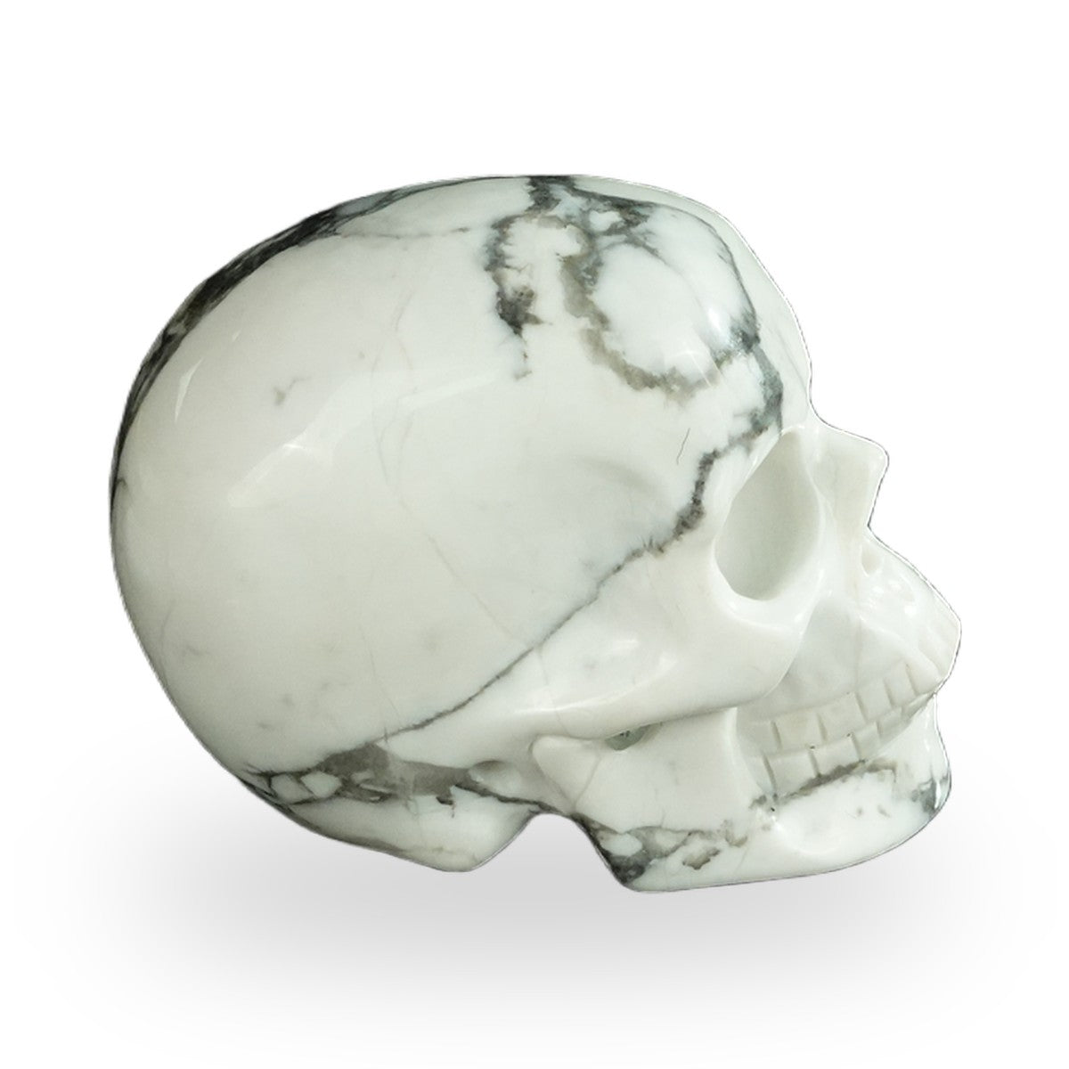 Howlite crystal skull 2.2" SKH20HL03 photo 6