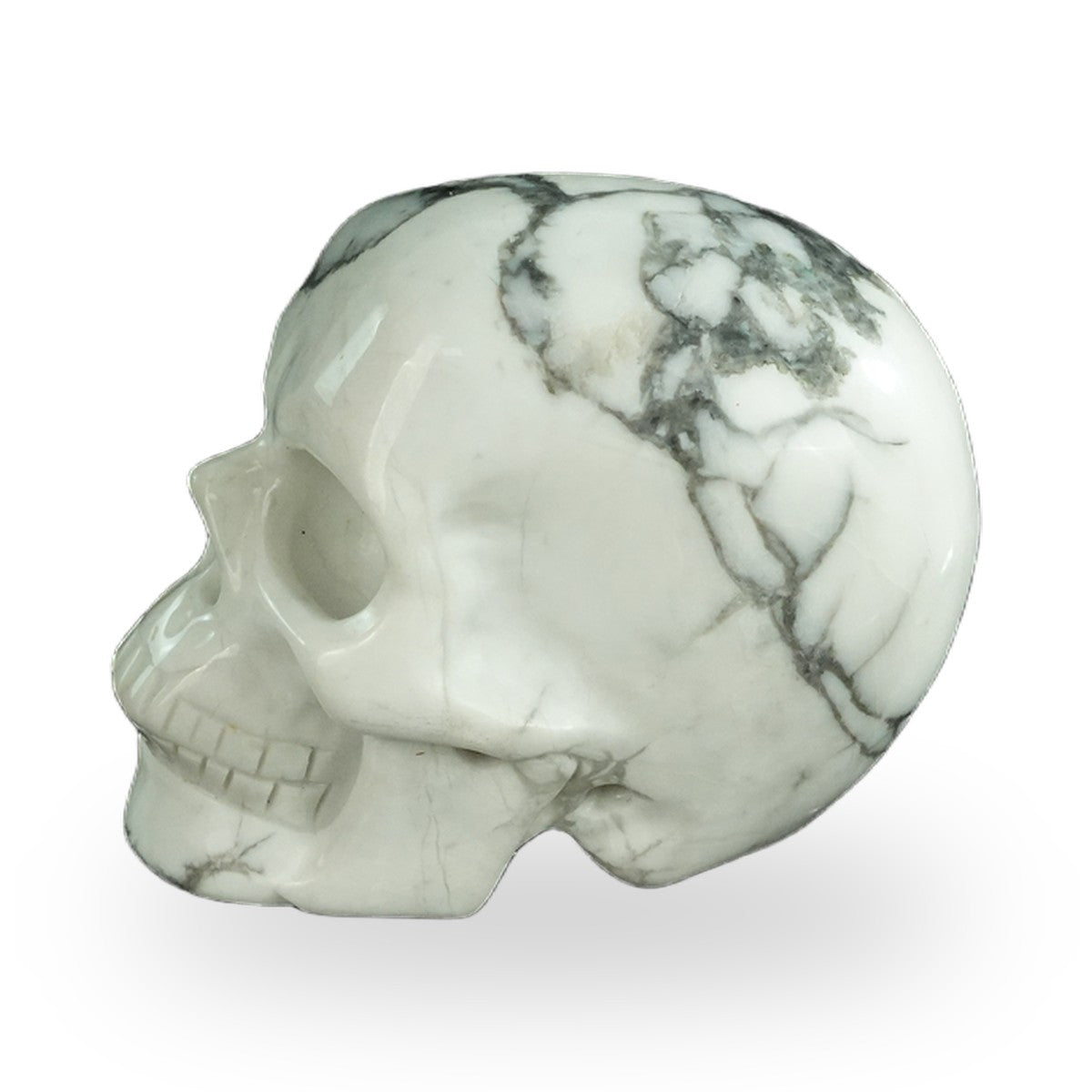 Howlite crystal skull 2.2" SKH20HL03 photo 7