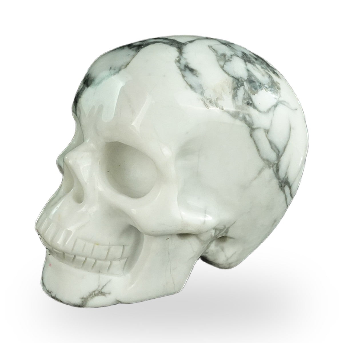Howlite crystal skull 2.2" SKH20HL03 photo 8