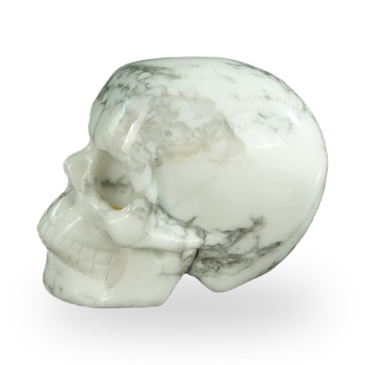 Howlite crystal skull 2.2" SKH20HL04 photo 6
