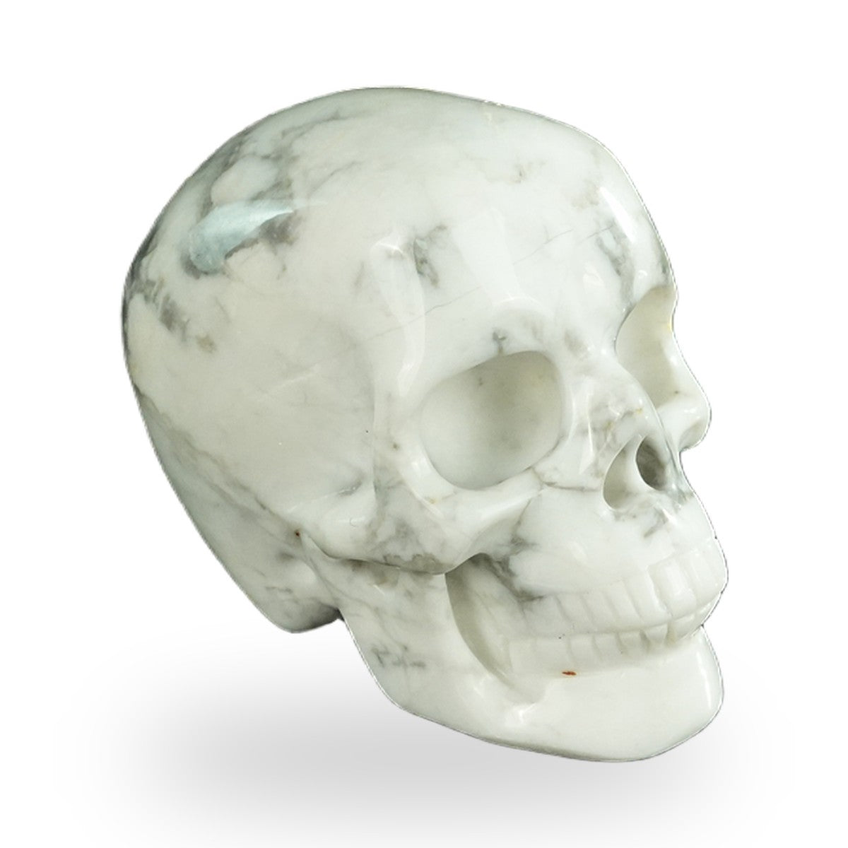 Howlite crystal skull 2.2" SKH20HL06 photo 3