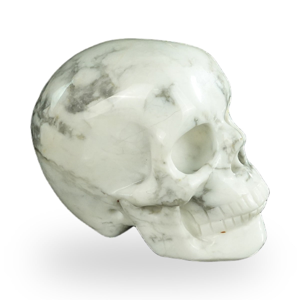 Howlite crystal skull 2.2" SKH20HL06 photo 4