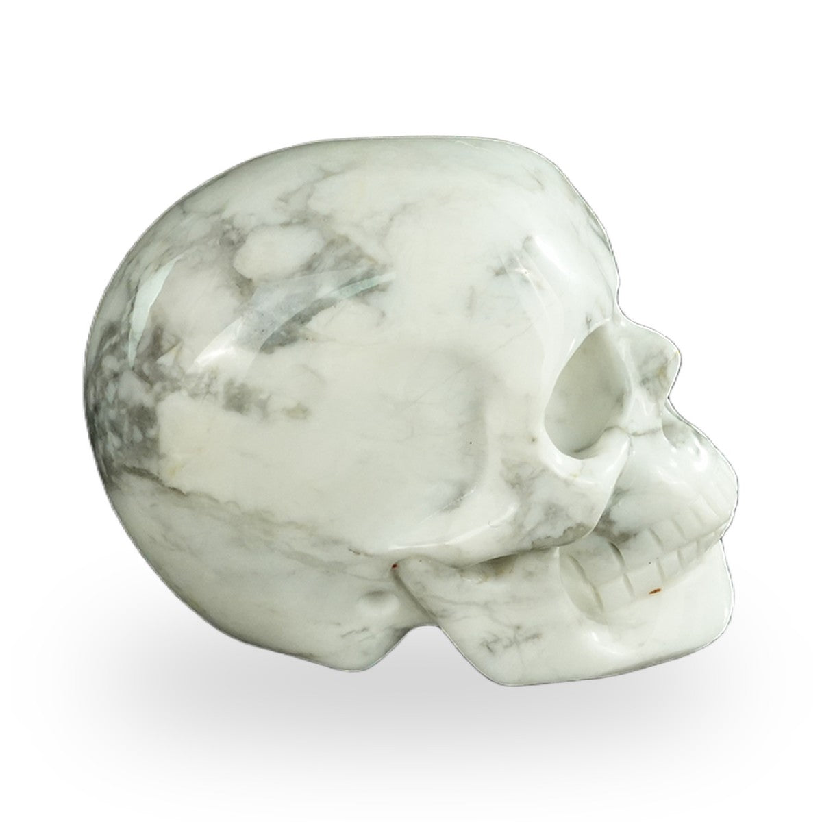 Howlite crystal skull 2.2" SKH20HL06 photo 5