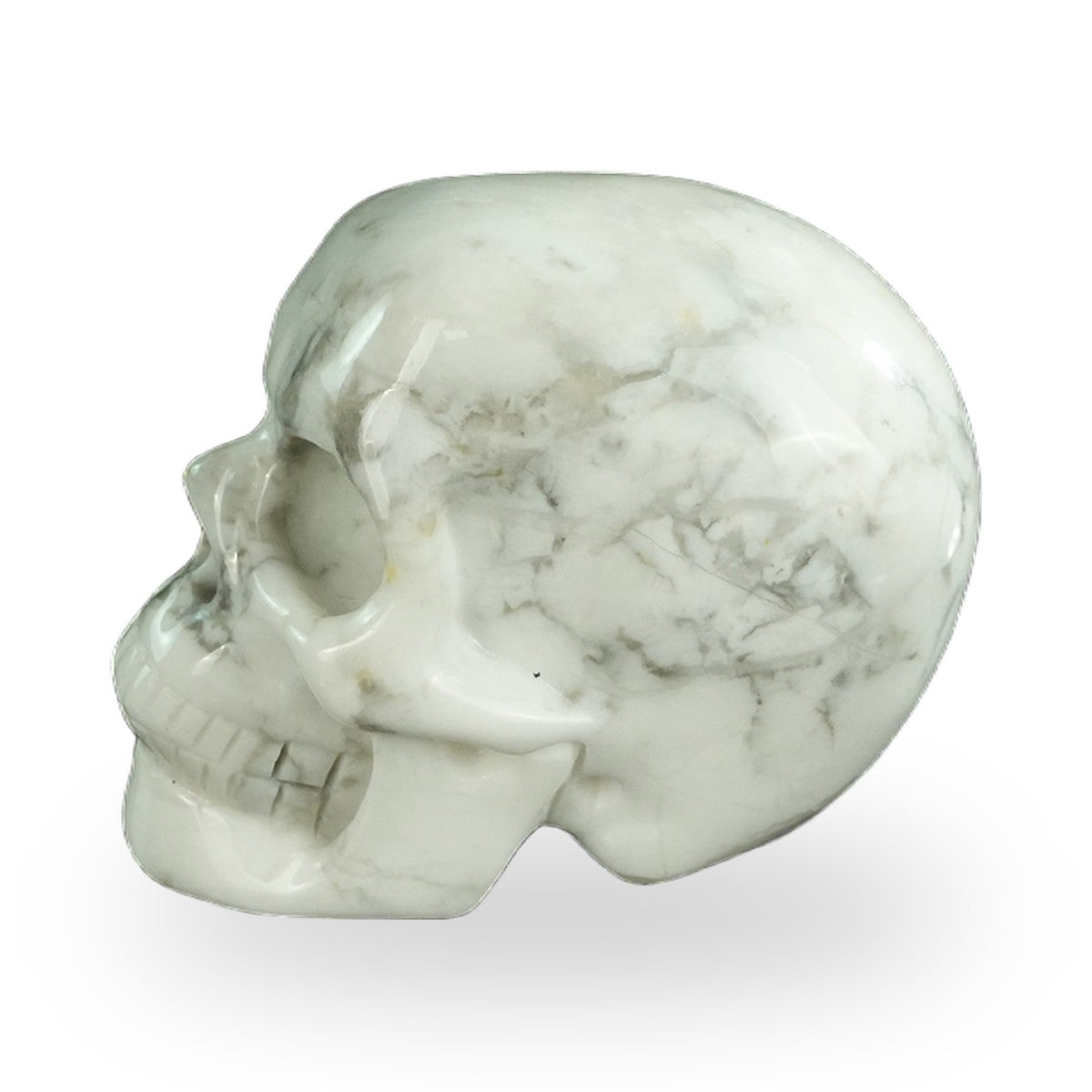 Howlite crystal skull 2.2" SKH20HL06 photo 6