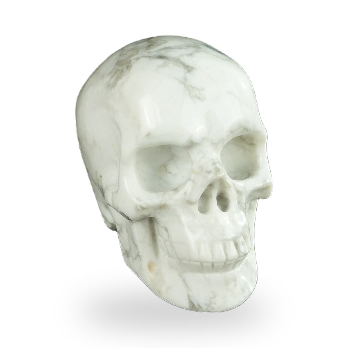 Howlite crystal skull 2.2" SKH20HL07 photo 3