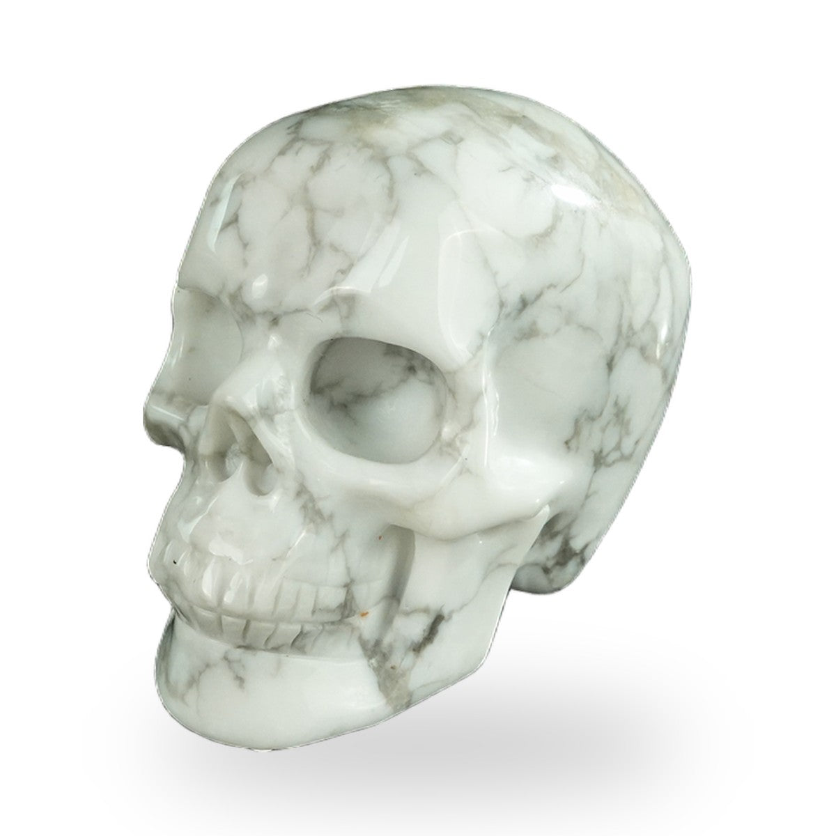 Howlite crystal skull 2.2" SKH20HL08 photo 8