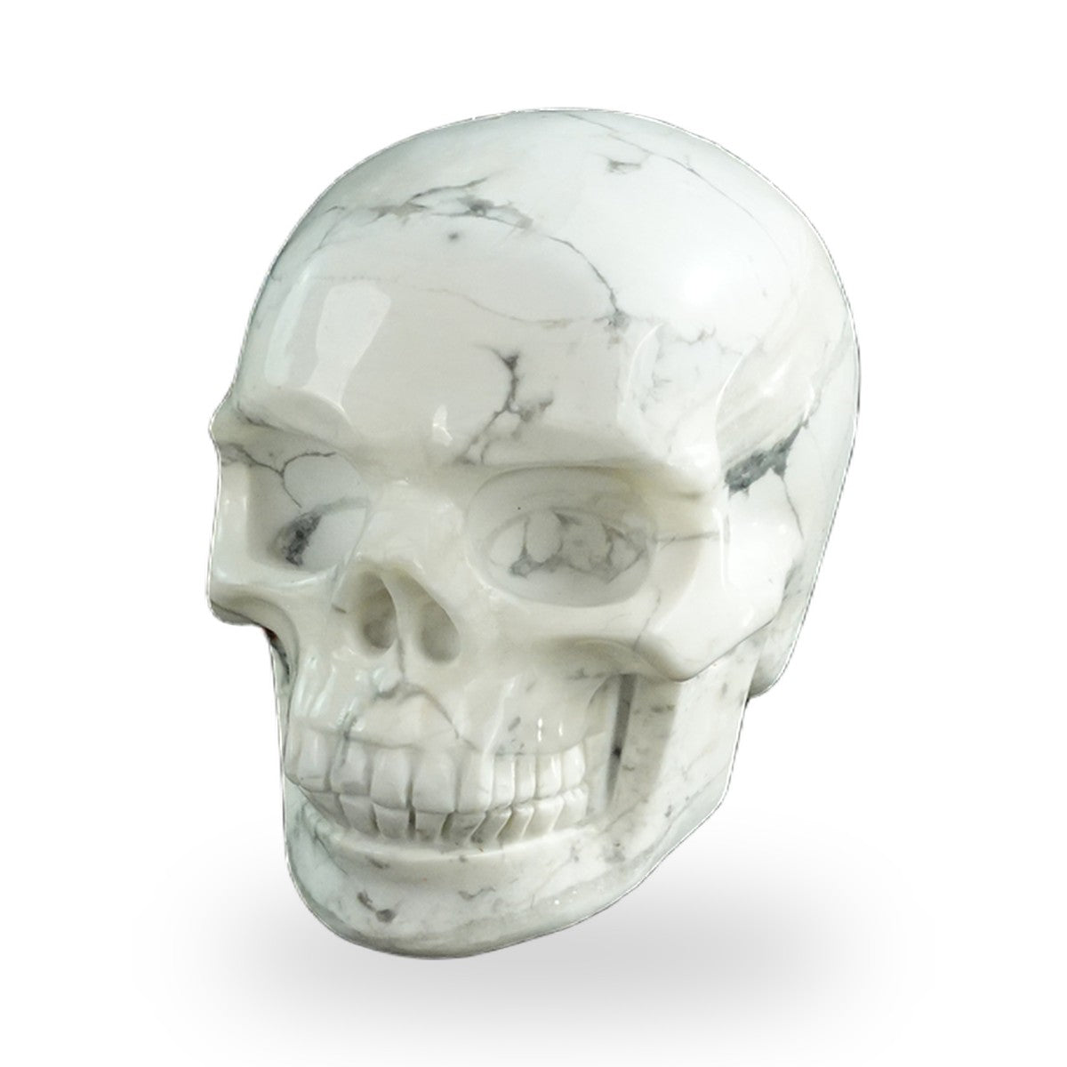 Howlite crystal skull 3" SKH30HL02 photo 2