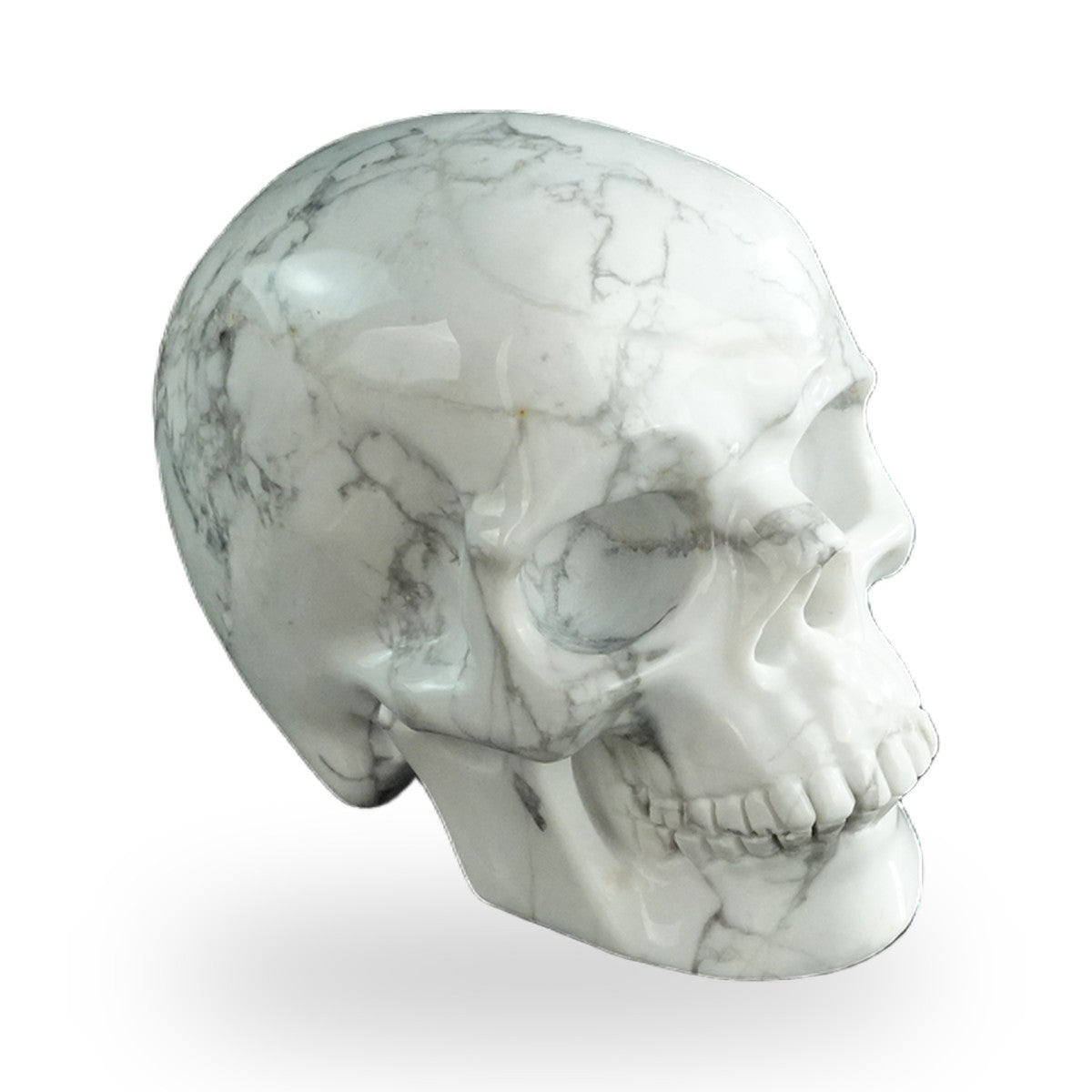 Howlite crystal skull 3" SKH30HL03 photo 3