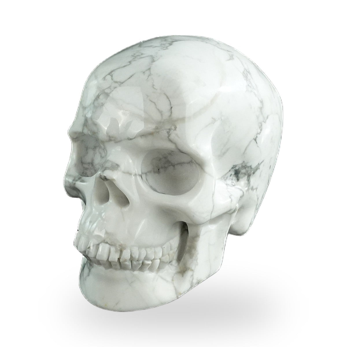 Howlite crystal skull 3" SKH30HL03 photo 8