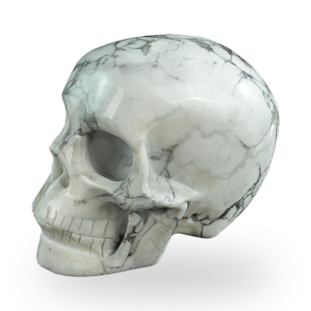 Howlite crystal skull 3" SKH30HL04 photo 7