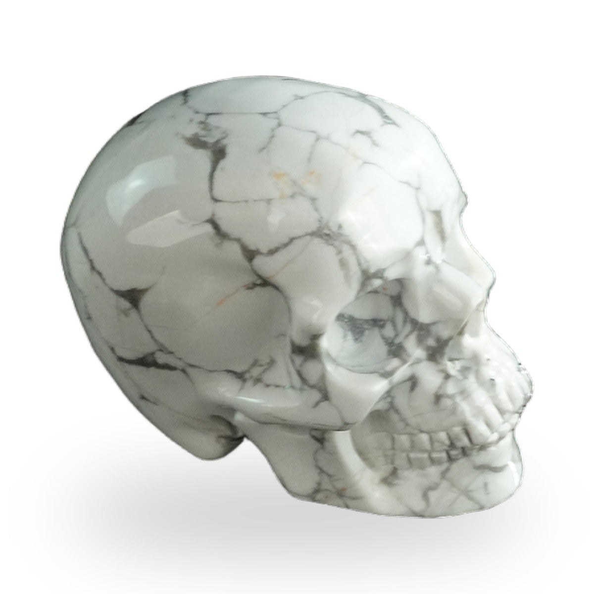 Howlite crystal skull 3" SKH30HL07 photo 4