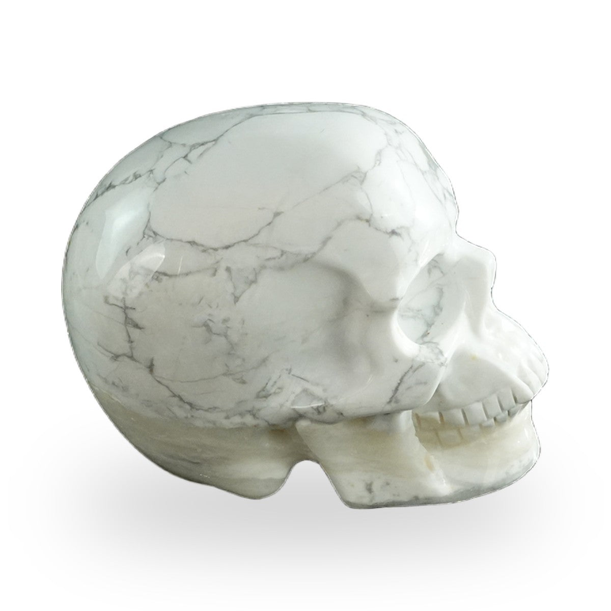 Howlite crystal skull 3" SKH30HL08 photo 5