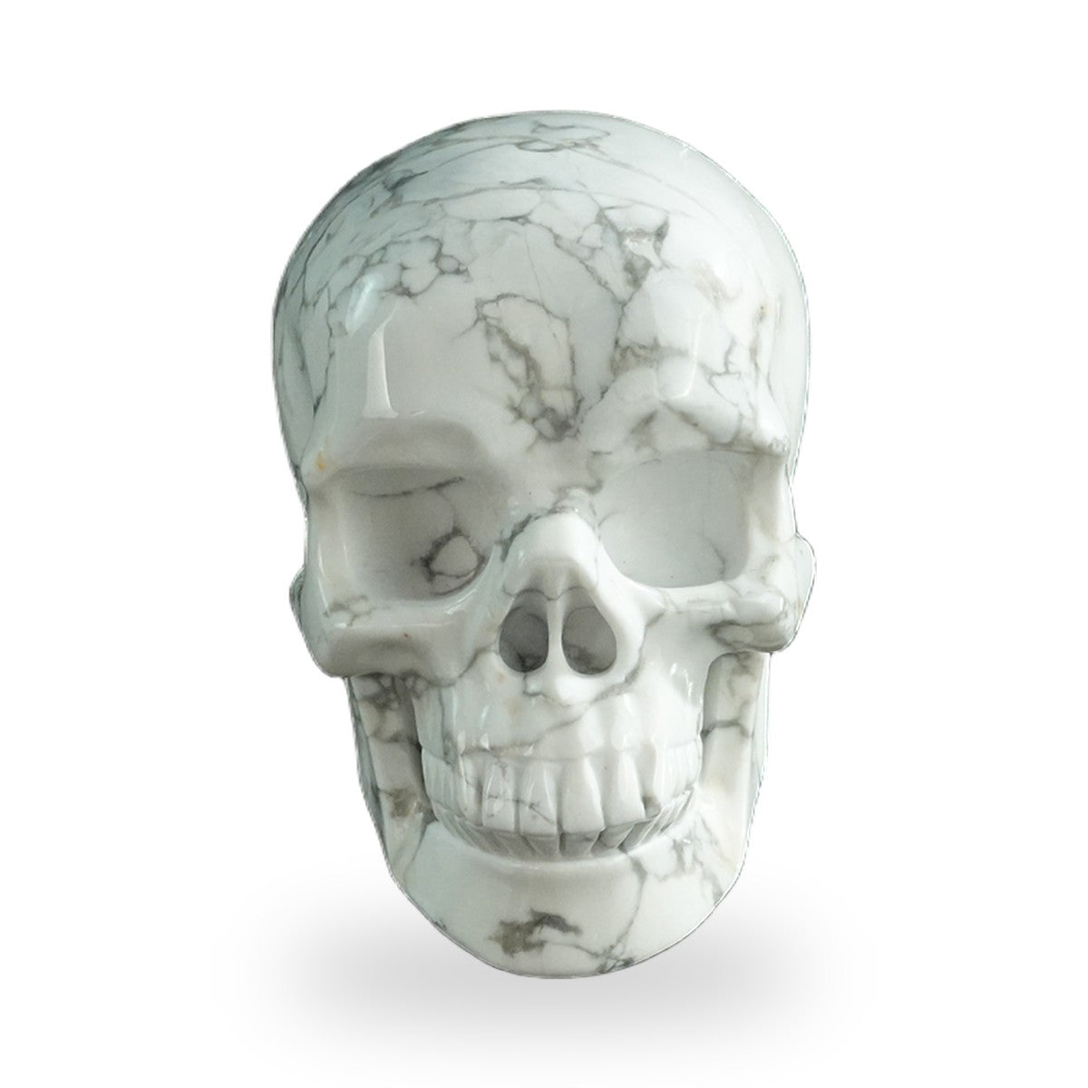 Howlite crystal skull 3" SKH30HL10 photo 1