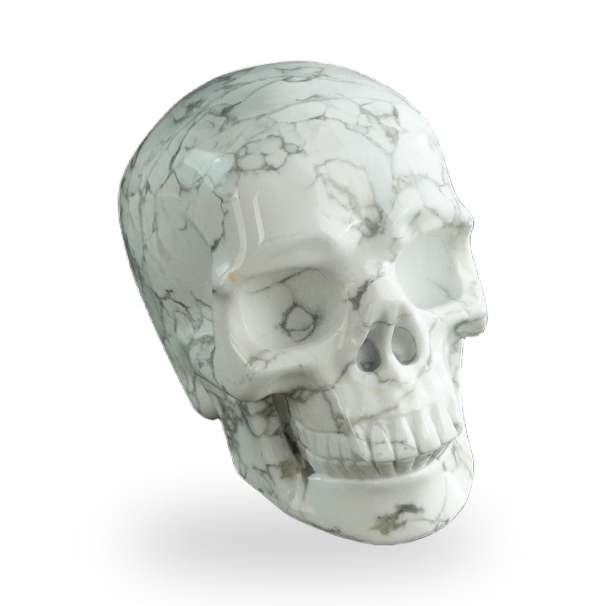 Howlite crystal skull 3" SKH30HL10 photo 2