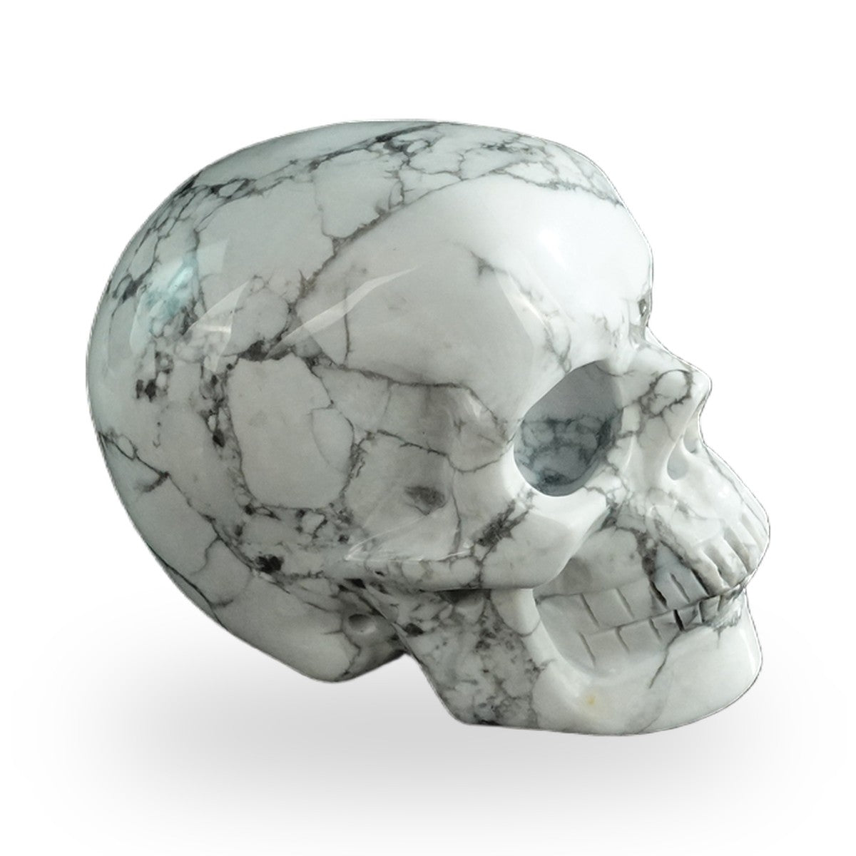 Howlite crystal skull 3" SKH30HL12 photo 4