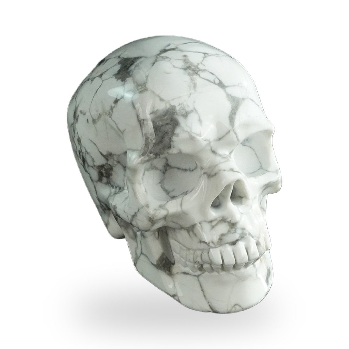 Howlite crystal skull 3" SKH30HL14 photo 2
