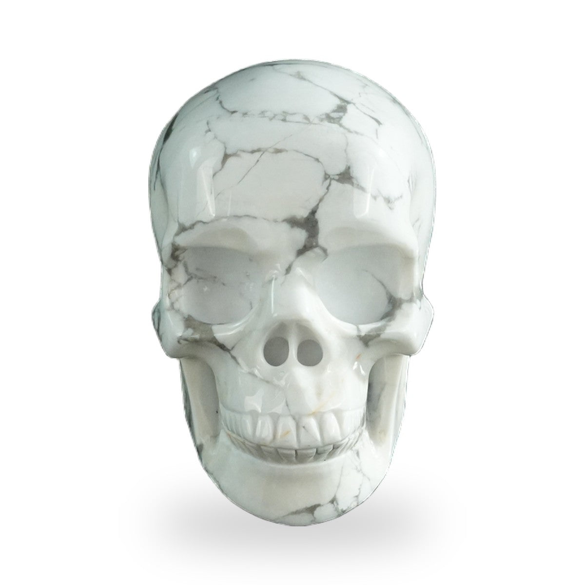 Howlite crystal skull 3" SKH30HL15 photo 1