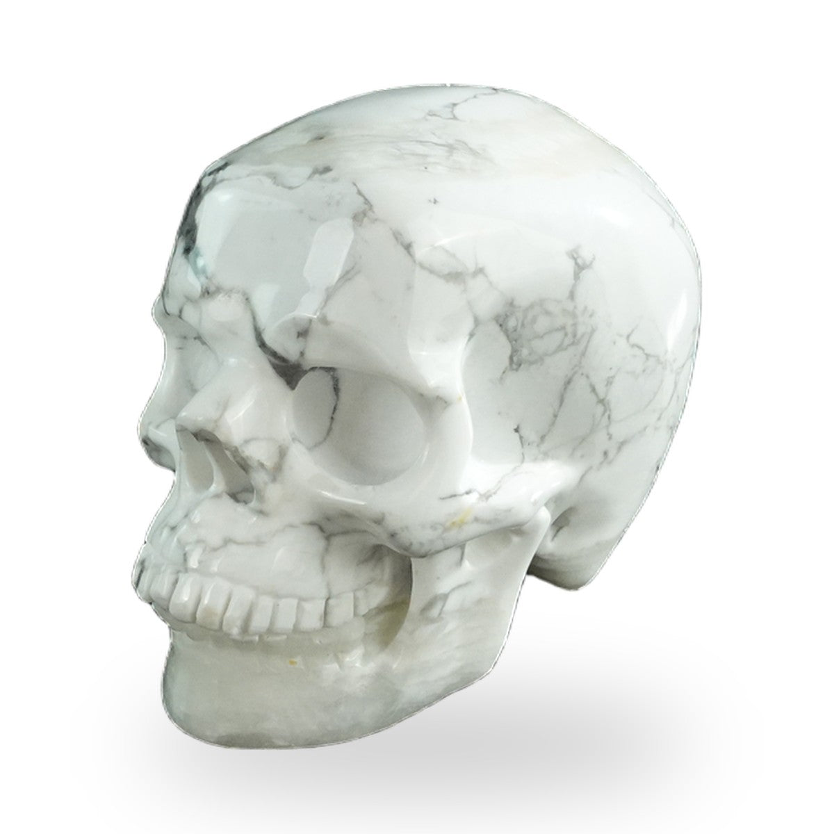 Howlite crystal skull 3" SKH30HL16 photo 8