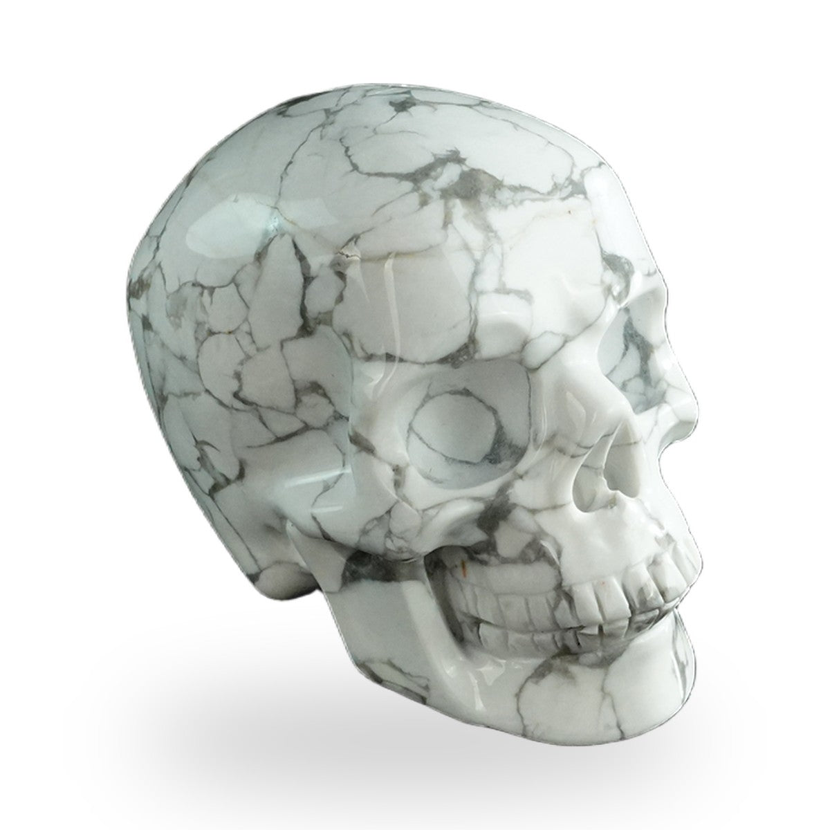 Howlite crystal skull 3" SKH30HL17 photo 3