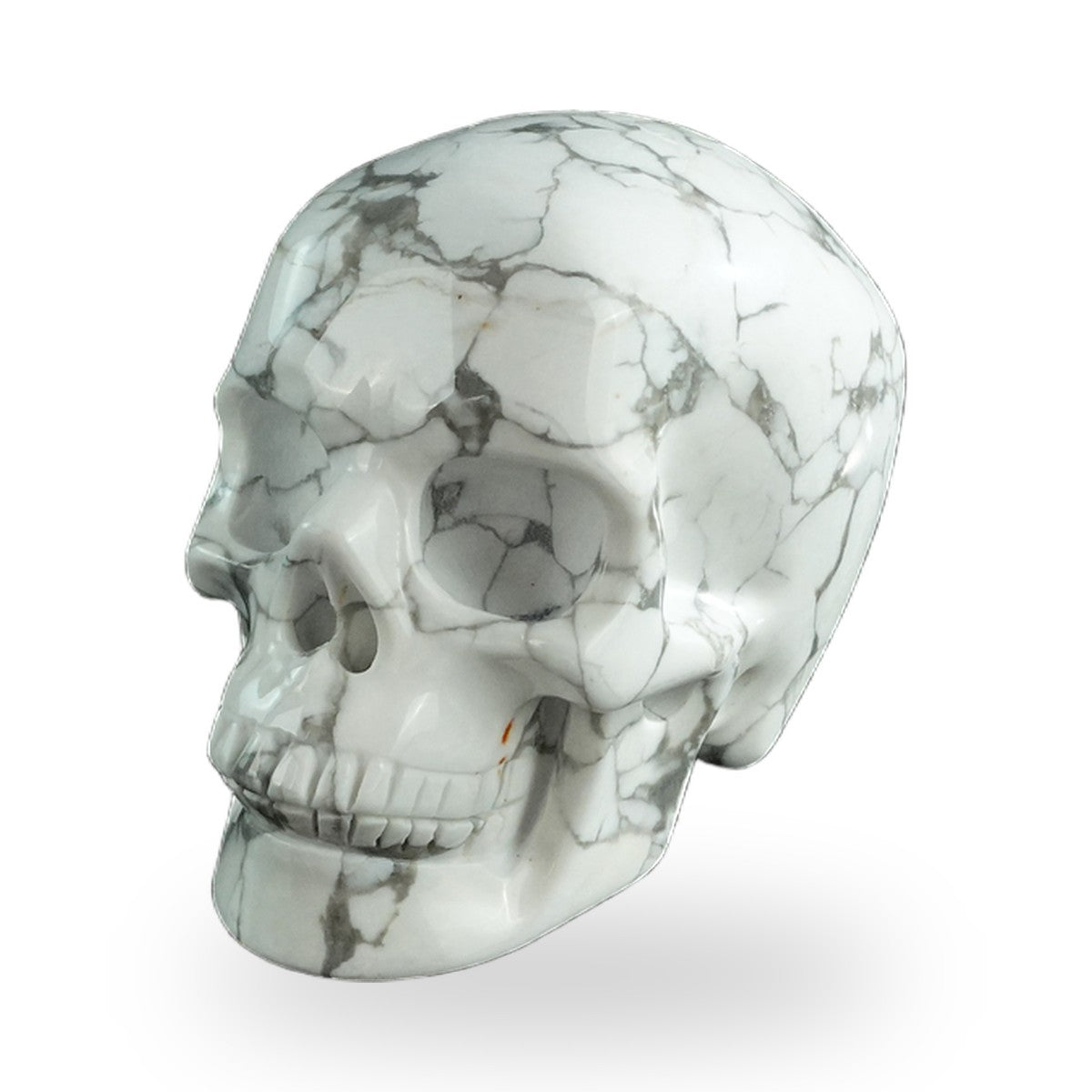 Howlite crystal skull 3" SKH30HL17 photo 8