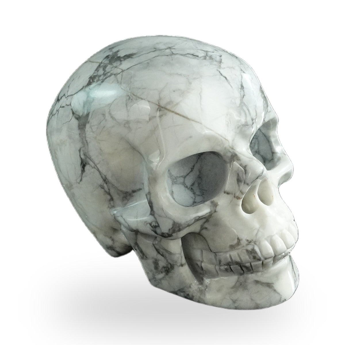 Howlite crystal skull 3" SKH30HL18 photo 3