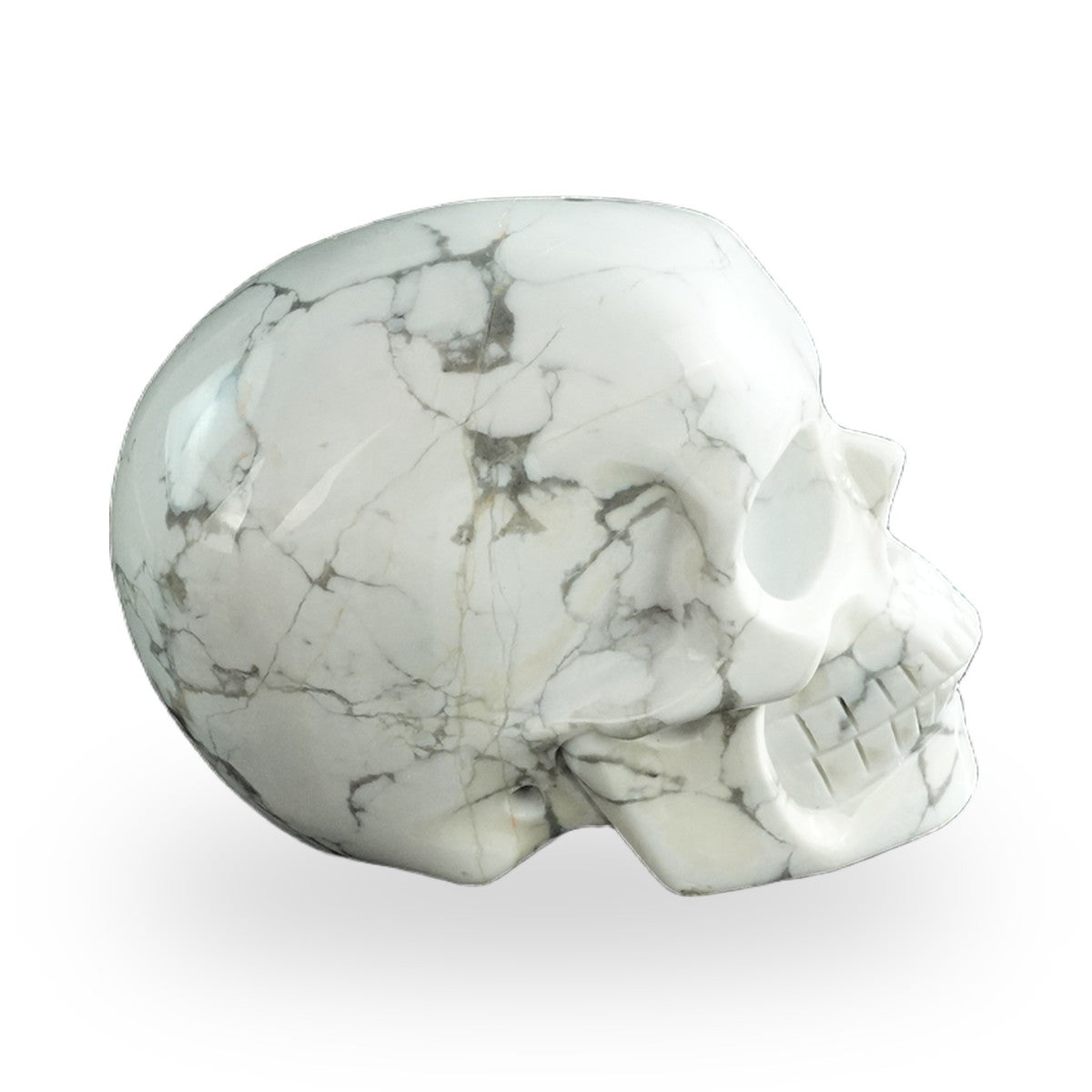 Howlite crystal skull 3" SKH30HL20 photo 5
